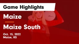 Maize  vs Maize South  Game Highlights - Oct. 15, 2022