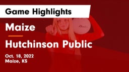 Maize  vs Hutchinson Public  Game Highlights - Oct. 18, 2022