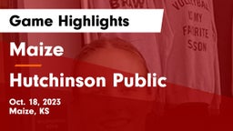 Maize  vs Hutchinson Public  Game Highlights - Oct. 18, 2023