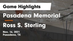 Pasadena Memorial  vs Ross S. Sterling  Game Highlights - Nov. 16, 2021