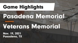 Pasadena Memorial  vs Veterans Memorial  Game Highlights - Nov. 19, 2021