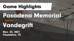 Pasadena Memorial  vs Vandegrift  Game Highlights - Nov. 23, 2021