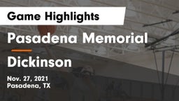 Pasadena Memorial  vs Dickinson  Game Highlights - Nov. 27, 2021