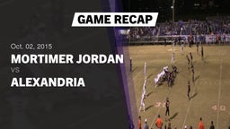Recap: Mortimer Jordan  vs. Alexandria  2015