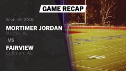 Recap: Mortimer Jordan  vs. Fairview  2016