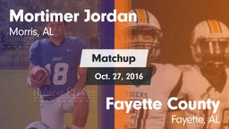 Matchup: Jordan  vs. Fayette County  2016