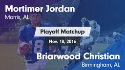 Matchup: Jordan  vs. Briarwood Christian  2016