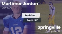 Matchup: Jordan  vs. Springville  2017