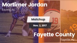 Matchup: Jordan  vs. Fayette County  2017