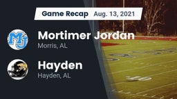 Recap: Mortimer Jordan  vs. Hayden  2021