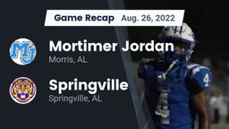 Recap: Mortimer Jordan  vs. Springville  2022