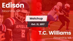 Matchup: Edison  vs. T.C. Williams 2017