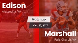 Matchup: Edison  vs. Marshall  2017
