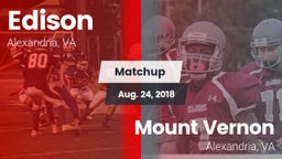 Matchup: Edison  vs. Mount Vernon   2018