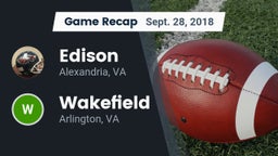 Recap: Edison  vs. Wakefield  2018