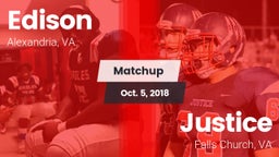 Matchup: Edison  vs. Justice  2018