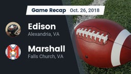 Recap: Edison  vs. Marshall  2018