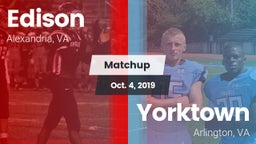 Matchup: Edison  vs. Yorktown  2019