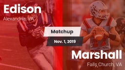 Matchup: Edison  vs. Marshall  2019