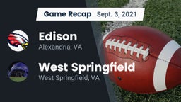 Recap: Edison  vs. West Springfield  2021