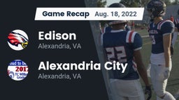 Recap: Edison  vs. Alexandria City  2022