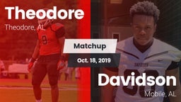 Matchup: Theodore  vs. Davidson  2019