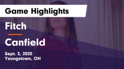 Fitch  vs Canfield Game Highlights - Sept. 3, 2020
