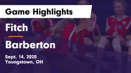 Fitch  vs Barberton  Game Highlights - Sept. 14, 2020