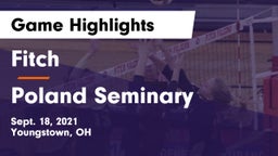 Fitch  vs Poland Seminary  Game Highlights - Sept. 18, 2021