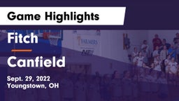 Fitch  vs Canfield  Game Highlights - Sept. 29, 2022