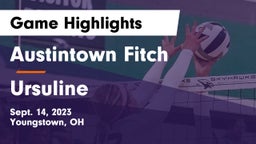 Austintown Fitch  vs Ursuline  Game Highlights - Sept. 14, 2023