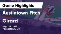 Austintown Fitch  vs Girard  Game Highlights - Sept. 25, 2023