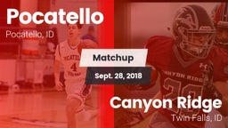 Matchup: Pocatello High vs. Canyon Ridge  2018