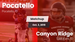 Matchup: Pocatello High vs. Canyon Ridge  2019