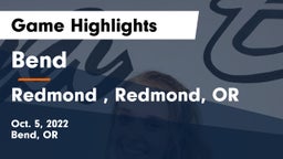 Bend  vs Redmond , Redmond, OR Game Highlights - Oct. 5, 2022