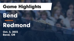 Bend  vs Redmond Game Highlights - Oct. 3, 2023