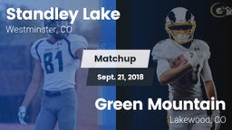 Matchup: Standley Lake High vs. Green Mountain  2018