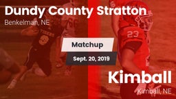 Matchup: Dundy County High vs. Kimball  2019