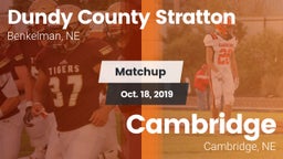 Matchup: Dundy County High vs. Cambridge  2019