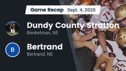 Recap: Dundy County Stratton  vs. Bertrand  2020