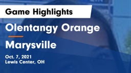 Olentangy Orange  vs Marysville  Game Highlights - Oct. 7, 2021