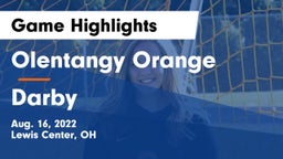 Olentangy Orange  vs Darby  Game Highlights - Aug. 16, 2022