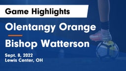 Olentangy Orange  vs Bishop Watterson  Game Highlights - Sept. 8, 2022