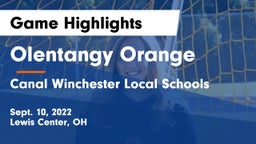 Olentangy Orange  vs Canal Winchester Local Schools Game Highlights - Sept. 10, 2022