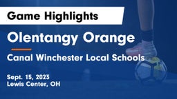 Olentangy Orange  vs Canal Winchester Local Schools Game Highlights - Sept. 15, 2023