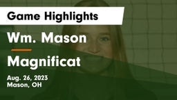 Wm. Mason  vs Magnificat  Game Highlights - Aug. 26, 2023