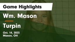 Wm. Mason  vs Turpin  Game Highlights - Oct. 14, 2023