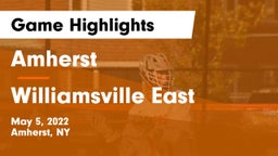 Amherst  vs Williamsville East  Game Highlights - May 5, 2022