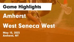 Amherst  vs West Seneca West  Game Highlights - May 15, 2023