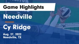 Needville  vs Cy Ridge Game Highlights - Aug. 27, 2022